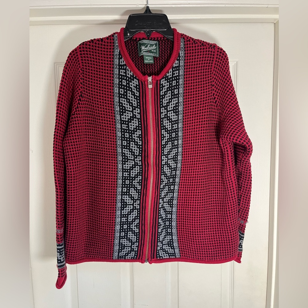 Woolrich Woolen Mills Women’s Zip up Sweater Medium